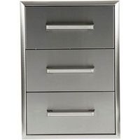 Coyote - Three-Drawer Cabinet - Stainless Steel