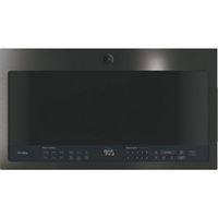 GE Profile - 2.1 Cu. Ft. Over-the-Range Microwave with Sensor Cooking - Black Stainless Steel