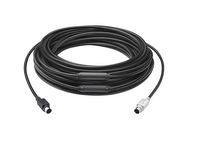 49 ft Extender Cable for Logitech GROUP Conference System - Black