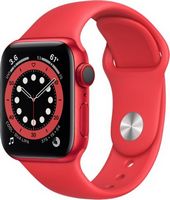 Apple Watch Series 6 (GPS + Cellular) 40mm Aluminum Case with Red Sport Band - (PRODUCT)RED