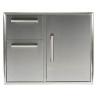 Coyote - 31&quot; Access Door and Double Drawer Combo - Stainless Steel