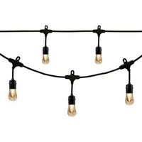 Enbrighten - Café Vintage Series LED Lights (48 feet/24 bulbs) - Black
