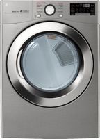 LG - 7.4 Cu. Ft. 12-Cycle Smart Wi-Fi Gas SteamDryer with Sensor Dry and TurboSteam - Graphite steel