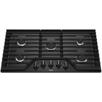 Whirlpool - 36&quot; Gas Cooktop - Black