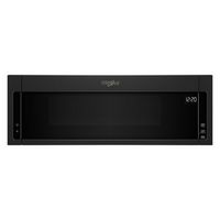 Whirlpool - 1.1 Cu. Ft. Low Profile Over-the-Range Microwave Hood Combination - Black