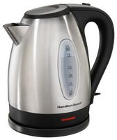 Hamilton Beach - 1.7 Liter Electric Kettle - Silver/Black