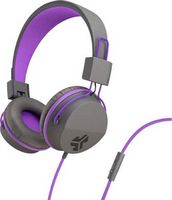 JLab - JBuddies Studio On-Ear Kids Wired Headphones - Gray/Purple