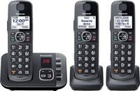 Panasonic - KX-TGE633M DECT 6.0 Expandable Cordless Phone System with Digital Answering System - ...