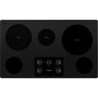 Whirlpool - 36&quot; Electric Cooktop - Black