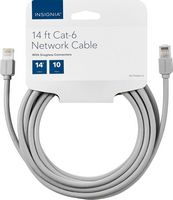 Insignia™ - 14 foot Cat-6 Ethernet Cable - Gray