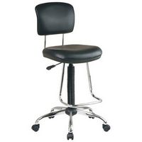 Office Star Products - WorkSmart Drafting Chair - Black