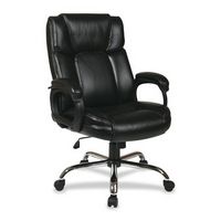 Office Star Products - WorkSmart Big Man%27s Executive Chair - Black