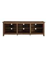 Modern 70&quot; Open 6 Cubby Storage TV Stand for TVs up to 80&quot;