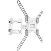 Kanto - Full-Motion Wall Mount for Most 26&quot; - 55&quot; Flat-Panel TVs - White