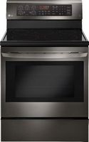 LG - 6.3 Cu. Ft. Self-Cleaning Freestanding Electric Convection Range with EasyClean - Black Stai...