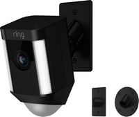 Ring - Spotlight Indoor/Outdoor 1080p Wi-Fi Wireless Security Camera - Black