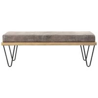 Noble House - Springfield Upholstered Bench - Grayish Brown
