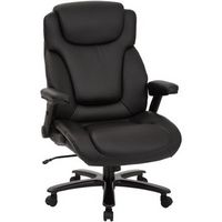 Pro-line II - Big and Tall 5-Pointed Star Bonded Leather Executive Chair - Black