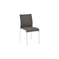 OSP Home Furnishings - Conway Stacking Chair Set of 2 - Chrome/Smoke