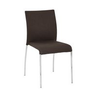 OSP Home Furnishings - Conway Stacking Chair Set of 2 - Chrome/Chocolate