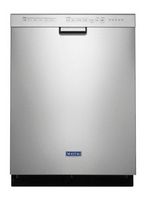 Maytag - 24" Front Control Built-In Dishwasher with Stainless Steel Tub - Stainless Steel