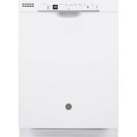 GE - 24&quot; Front Control Built-In Dishwasher with 3rd Rack, 50 dBA - White