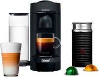 Nespresso Vertuo Plus Deluxe Coffee and Espresso Maker by De%27Longhi, Matte Black with Aeroccino M...