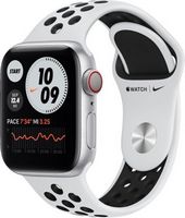 Apple Watch Nike Series 6 (GPS + Cellular) 40mm Silver Aluminum Case with Pure Platinum/Black Nik...