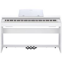 Casio - Full-Size Keyboard with 88 Fully-Size Velocity-Sensitive Keys - White wood