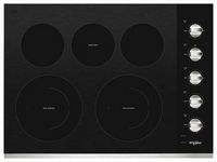 Whirlpool - 30" Built-In Electric Cooktop - Stainless Steel