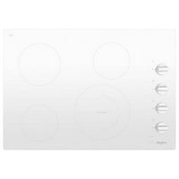 Whirlpool - 30" Built-In Electric Cooktop - White