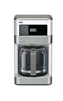 Braun - BrewSense 12-Cup Coffee Maker - Stainless Steel/White