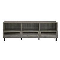 Walker Edison - Jackson 70&quot; TV Stand Cabinet for Most Flat-Panel TVs Up to 80&quot; - Slate Grey