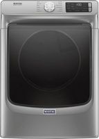 Maytag - 7.3 Cu. Ft. Stackable Gas Dryer with Steam and Extra Power Button - Metallic Slate