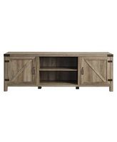 70&quot; Modern Farmhouse Barn Door TV Stand for most TVs up to 80&quot;