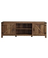 70" Modern Farmhouse Barn Door TV Stand for most TVs up to 80"