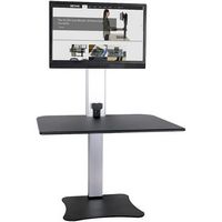 Victor - Electric Height Adjustable Standing Desk Riser Workstation - Black, Aluminum