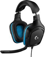 Logitech - G432 Wired Gaming Headset for PC - Black/Blue