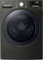 LG - 4.5 Cu. Ft. High-Efficiency Stackable Smart Front Load Washer with Steam and TurboWash 360 T...