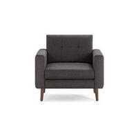 Burrow - Mid Century Nomad Armchair - Charcoal