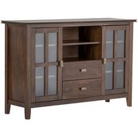 Simpli Home - Artisan TV Cabinet for Most TVs Up to 58&quot; - Natural Aged Brown