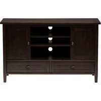 Simpli Home - Warm Shaker Solid Wood 47 inch Wide Transitional TV Media Stand For TVs up to 50 in...