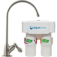 Aquasana - Claryum&#174; 2-Stage 500-gal. Filter Capacity Under Sink Water Filter with Dedicated Fauce...