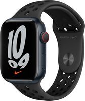 Apple Watch Nike Series 7 (GPS + Cellular) 45mm Midnight Aluminum Case with Anthracite/Black Nike...