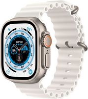 Apple Watch Ultra (GPS + Cellular) 49mm Titanium Case with White Ocean Band - Titanium (AT&amp;T)