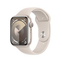 Apple Watch Series 9 (GPS) 45mm Starlight Aluminum Case with Starlight Sport Band with Blood Oxyg...