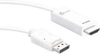 j5create - 4K HDMI DisplayPort Cable - White