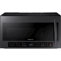 Samsung - 2.1 Cu. Ft.  Over-the-Range Microwave with Sensor Cook - Black Stainless Steel
