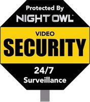 Night Owl - Reflective Outdoor Yard Stake Sign (1-Pack)