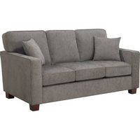 OSP Home Furnishings - Russel 3 Seater Fabric Sofa - Taupe